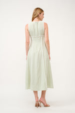 Load image into Gallery viewer, Contrast Piping Midi Dress I ABED7743 I SHIP 03/31/25
