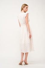 Load image into Gallery viewer, Floral Ruffle-Sleeve Midi Dress I ABED7744 I SHIP 03/31/25
