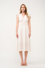 Load image into Gallery viewer, Floral Ruffle-Sleeve Midi Dress I ABED7744 I SHIP 03/31/25
