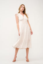 Load image into Gallery viewer, Floral Ruffle-Sleeve Midi Dress I ABED7744 I SHIP 03/31/25
