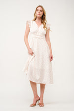 Load image into Gallery viewer, Floral Ruffle-Sleeve Midi Dress I ABED7744 I SHIP 03/31/25
