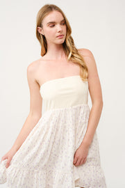 Floral Print Tube Dress  I ABED7746 I SHIP 03/31/25