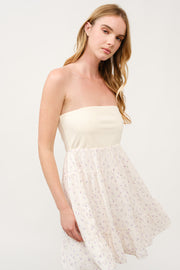 Floral Print Tube Dress  I ABED7746 I SHIP 03/31/25