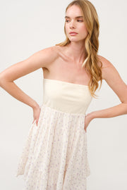 Floral Print Tube Dress  I ABED7746 I SHIP 03/31/25