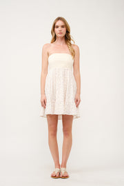 Floral Print Tube Dress  I ABED7746 I SHIP 03/31/25