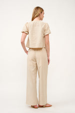 Load image into Gallery viewer, Striped Puff Sleeve Top and Wide-Leg Pant Set I ABED7747 I SHIP 03/31/25
