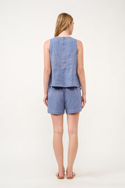 Sleeveless Top and Pocketed Shorts Set I ABED7749 I SHIP 03/31/25