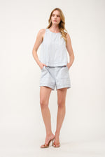 Load image into Gallery viewer, Sleeveless Top and Pocketed Shorts Set I ABED7749 I SHIP 03/31/25
