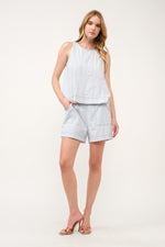 Load image into Gallery viewer, Sleeveless Top and Pocketed Shorts Set I ABED7749 I SHIP 03/31/25
