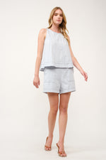 Load image into Gallery viewer, Sleeveless Top and Pocketed Shorts Set I ABED7749 I SHIP 03/31/25
