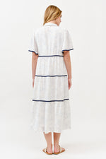 Load image into Gallery viewer, Tiered Button-Down Midi Dress I ABED7757 I TAUPE I SHIP 05/15/25
