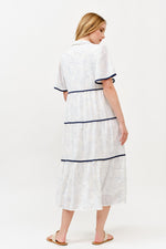 Load image into Gallery viewer, Tiered Button-Down Midi Dress I ABED7757 I TAUPE I SHIP 05/15/25
