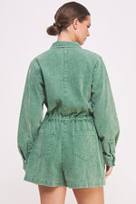 Load image into Gallery viewer, Mineral Wash Corduroy Romper I ABER7507 I SHIP 10/03/24
