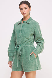 Mineral Wash Corduroy Romper I ABER7507 I SHIP 10/03/24