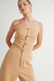 Strapless Woven Jumpsuit I ABER7509