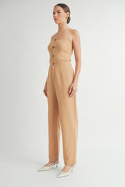 Strapless Woven Jumpsuit I ABER7509