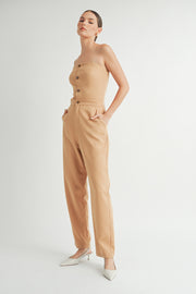Strapless Woven Jumpsuit I ABER7509