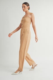 Strapless Woven Jumpsuit I ABER7509
