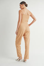 Load image into Gallery viewer, Strapless Woven Jumpsuit I ABER7509
