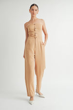 Load image into Gallery viewer, Strapless Woven Jumpsuit I ABER7509

