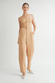 Strapless Woven Jumpsuit I ABER7509