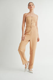 Strapless Woven Jumpsuit I ABER7509
