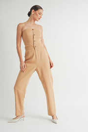 Strapless Woven Jumpsuit I ABER7509
