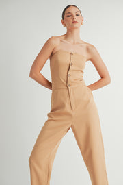 Strapless Woven Jumpsuit I ABER7509