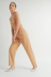 Strapless Woven Jumpsuit I ABER7509