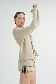 Crochet Cardigan & Short Set I ABES7505 I SHIP 09/25/24