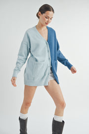 Color Block Cardigan I ABES7509 I SHIP 10/03/24