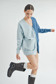 Color Block Cardigan I ABES7509 I SHIP 10/03/24