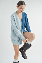 Color Block Cardigan I ABES7509 I SHIP 10/03/24