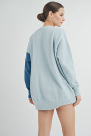 Color Block Cardigan I ABES7509 I SHIP 10/03/24