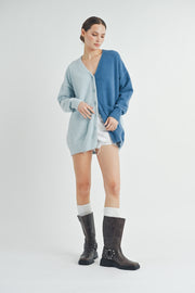 Color Block Cardigan I ABES7509 I SHIP 10/03/24