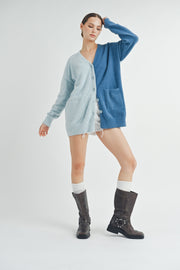 Color Block Cardigan I ABES7509 I SHIP 10/03/24