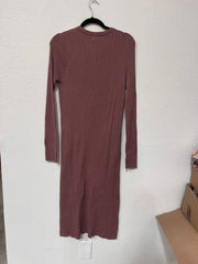 Long Sleeve Ribbed Dress I ABES7522 I SHIP 09/25/24