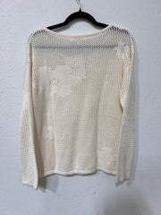Crochet Bloom Sweater I ABES7523 I SHIP 09/25/24