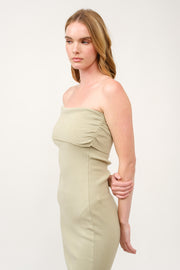 Off-Shoulder Ribbed Knit Dress  I ABES7543 I SHIP 03/31/25