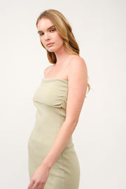 Off-Shoulder Ribbed Knit Dress  I ABES7543 I SHIP 03/31/25