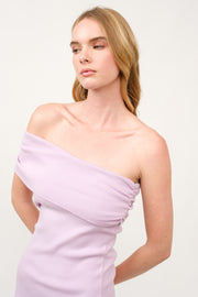 Off-Shoulder Ribbed Knit Dress  I ABES7543 I SHIP 03/31/25