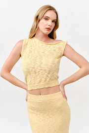 Chic Knitted Asymmetrical Set l ABES7544 I YELLOW I SHIP 05/15/25