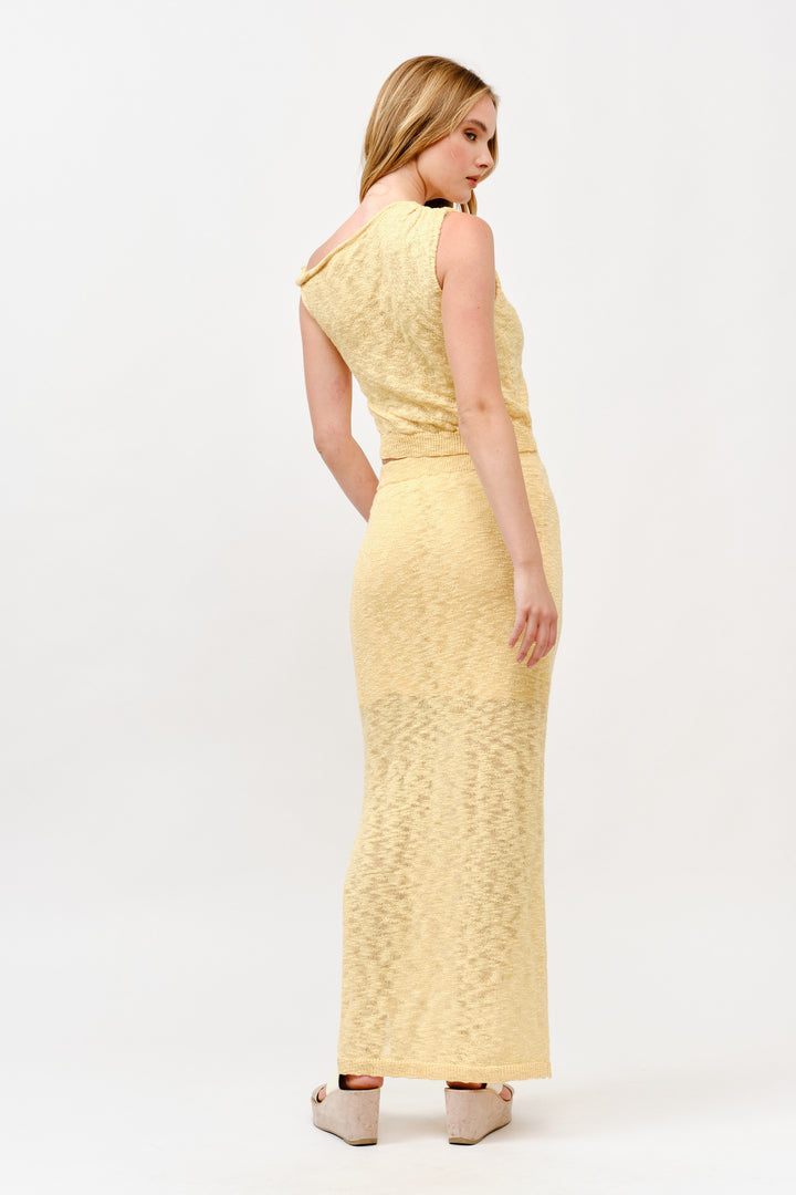 Chic Knitted Asymmetrical Set l ABES7544 I YELLOW I SHIP 05/15/25