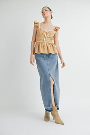 Texture Corset Top I ABET7506