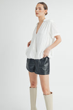Load image into Gallery viewer, V-Neck Short Sleeve Top I ABET7508

