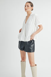 V-Neck Short Sleeve Top I ABET7508