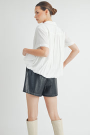 V-Neck Short Sleeve Top I ABET7508