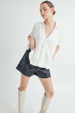 Load image into Gallery viewer, V-Neck Short Sleeve Top I ABET7508
