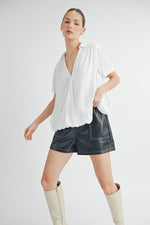 Load image into Gallery viewer, V-Neck Short Sleeve Top I ABET7508
