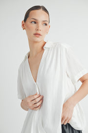 V-Neck Short Sleeve Top I ABET7508